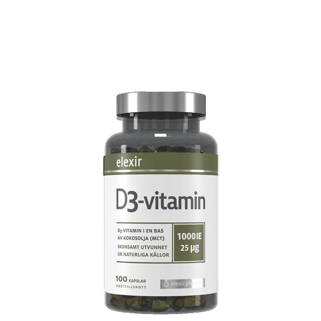 D3-vitamiini 25 mcg 1000 IU 100 kapselia