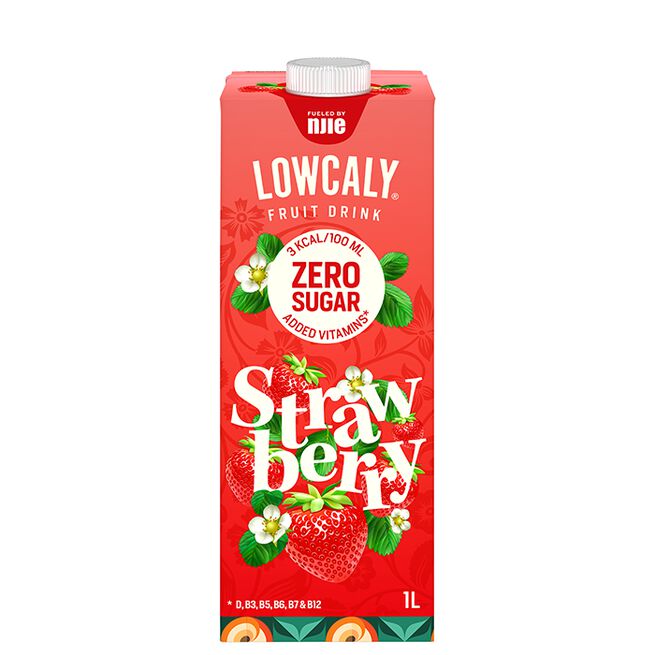 Lowcaly Hedelmäjuoma 1000 ml Strawberry