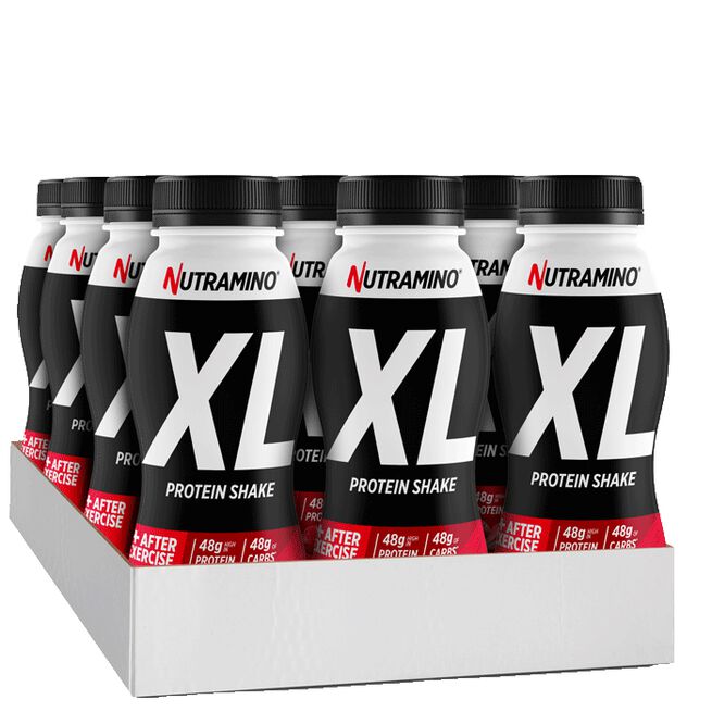 12 x Nutramino Protein XL Shake, 475 ml Jordgubb