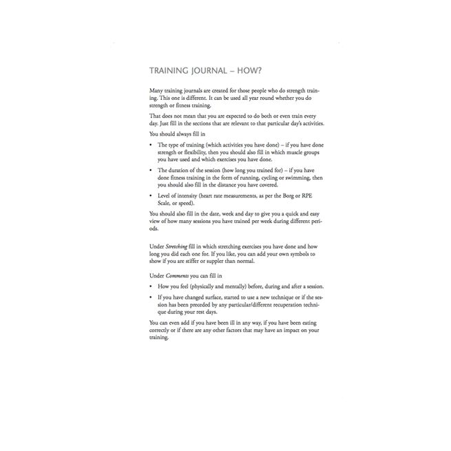 Harjoituspäiväkirja