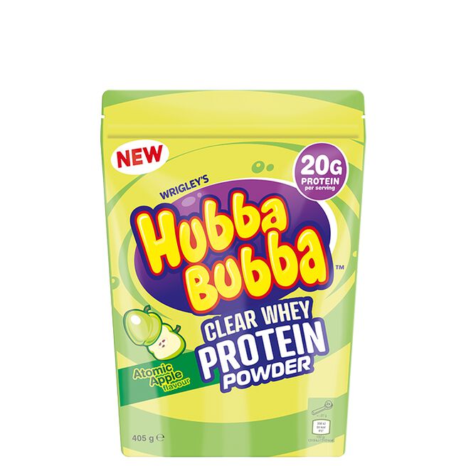 Hubba Bubba Clear Whey Heraproteiini 405 g Atomic Apple