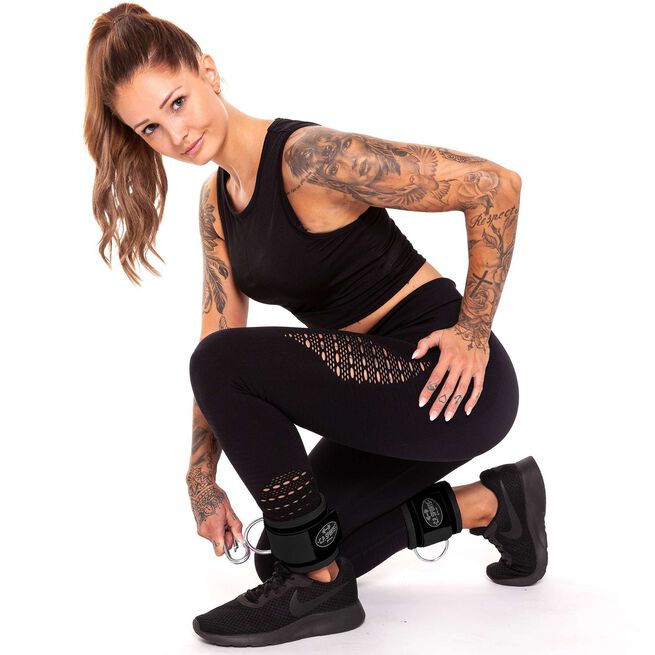 Premium Jalkahihnat pari Musta