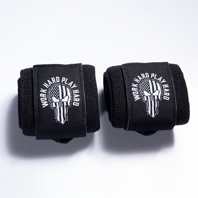 Hardcore Wrist Wraps 18 inch, Black/White