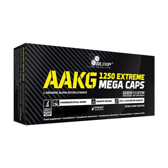 AAKG 1250 Extreme Mega Caps L-arginiinikapselit 120 kpl