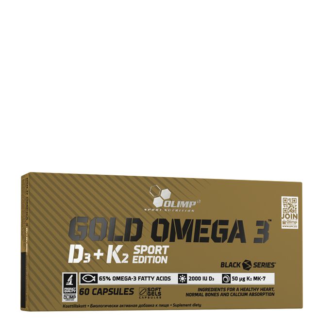 Gold Omega 3 D3+K2 Sport Edition 60 kapselia