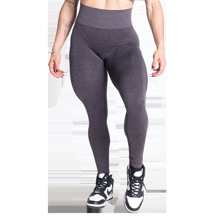 Curve Scrunch Leggings, Black Melange