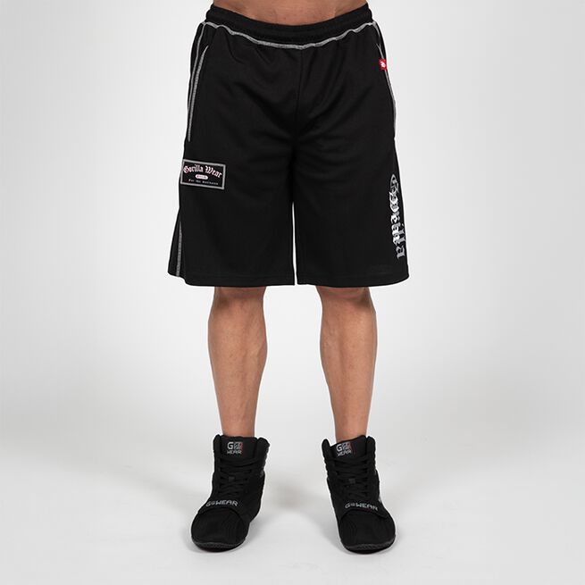 Marlow Mesh Shorts Musta Harmaa