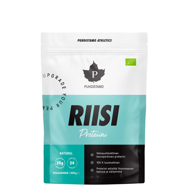 Puhdistamo Organic Rice Protein, 600g, Natural