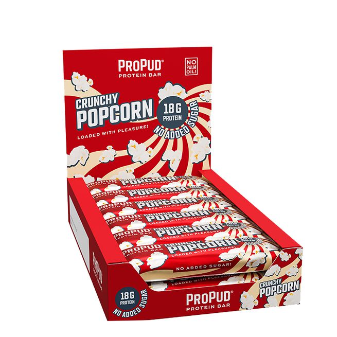 12 x ProPud Protein Bar, 55 g, Crunchy Popcorn