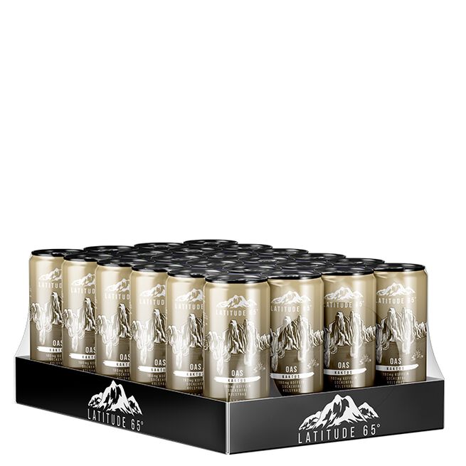 24 x Latitude 65 Energiajuoma 330 ml Oas - Kaktus