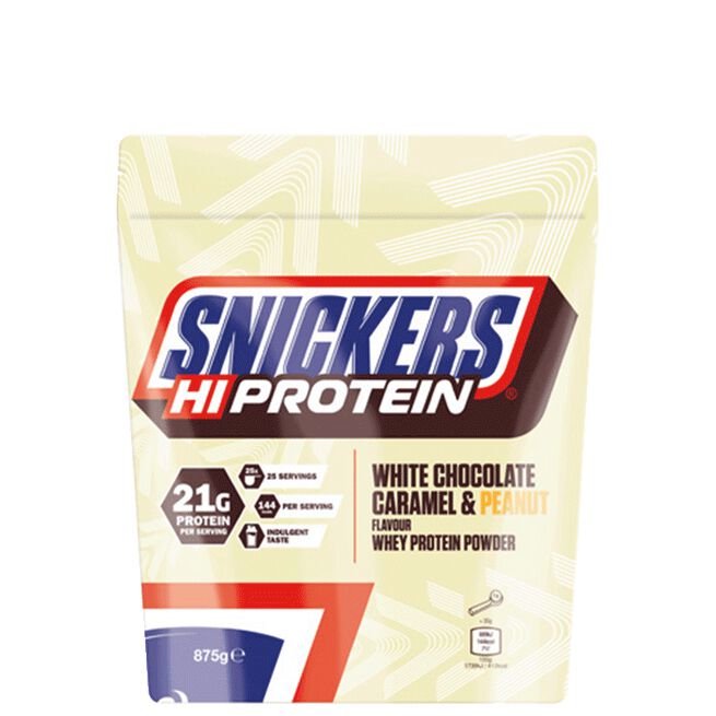 Snickers Whey Protein Valkosuklaa-pähkinä 875 g White Chocolate Peanut