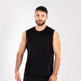 Star Mesh Tank, Black, L  Mesh-toppi Musta