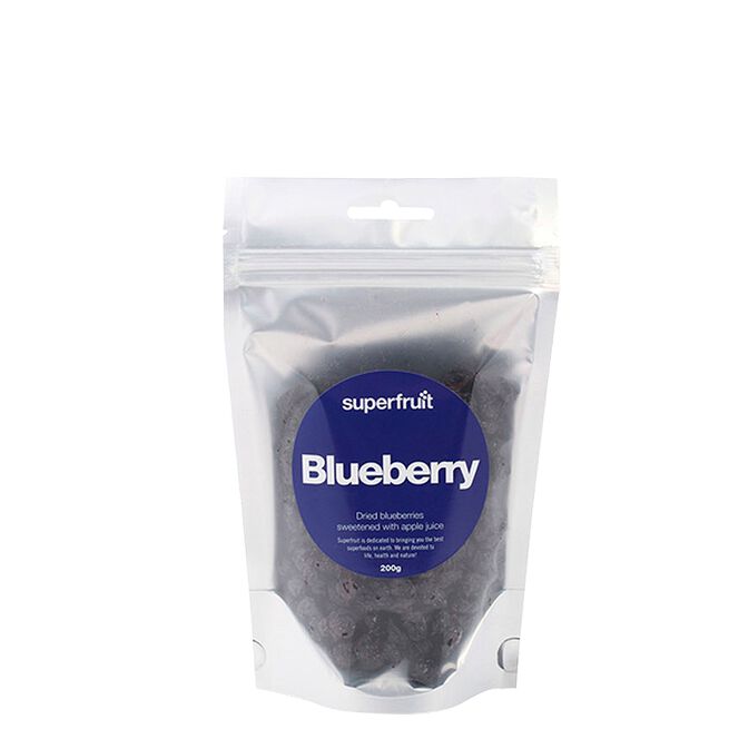 Mustikka, kuivattu, 200 g Blåbär