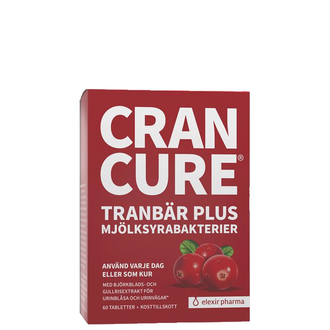 Cran Cure® Karpalot + maitohappobakteerit 60 tablettia
