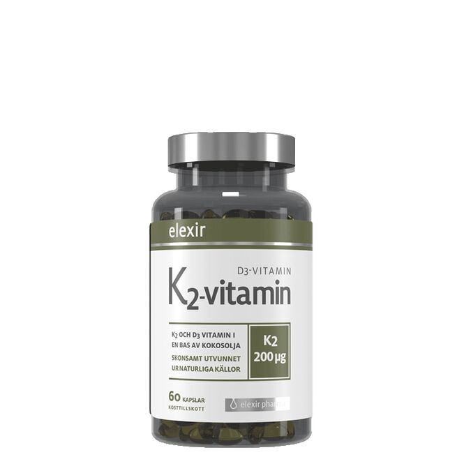 K2+D3-vitamiini 200 mcg 60 kapselia