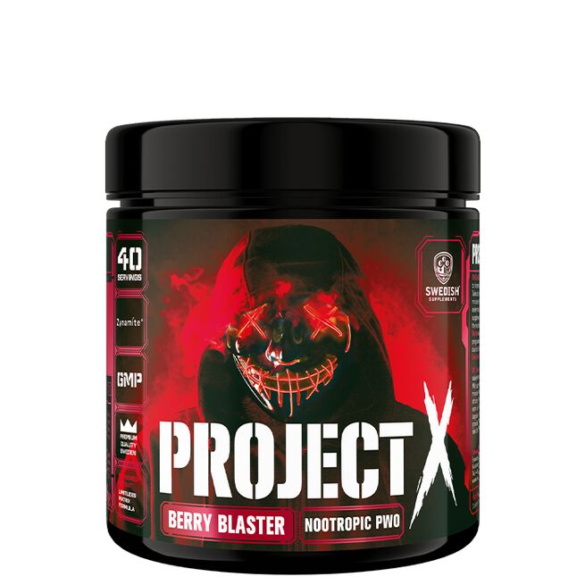 Project X Nootropic PWO, 330 g Berry Blaster