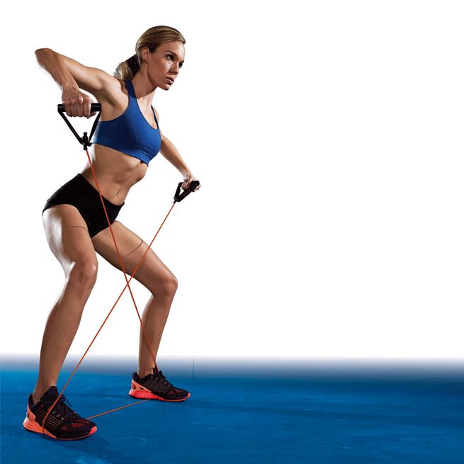 Resistance Tubing Harjoitusnauha Kahvalla