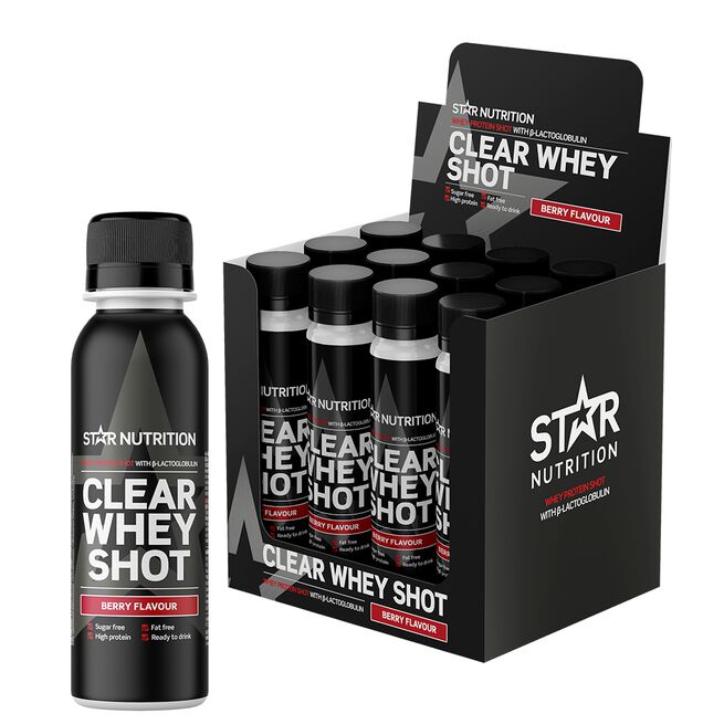12 x Clear WheyHeraproteiini-shotti 100 ml Berry