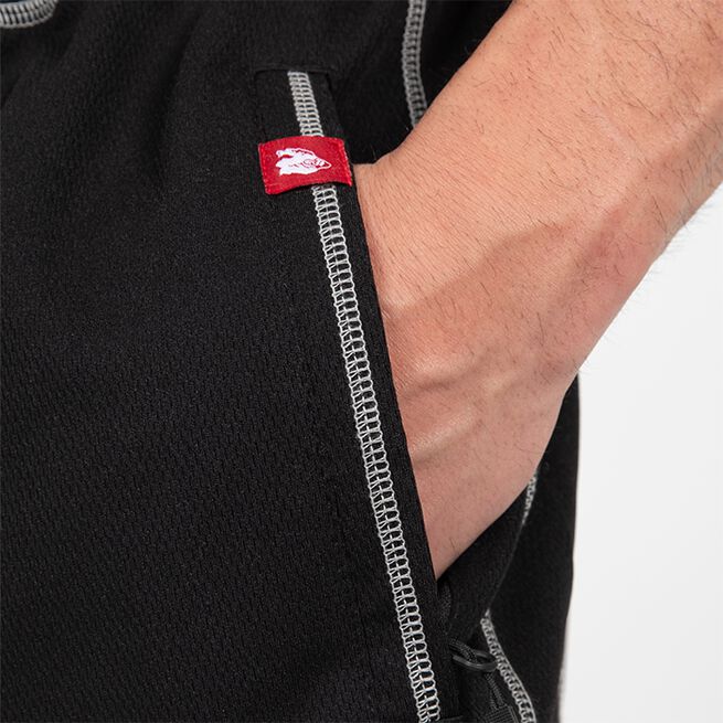 Marlow Mesh Shorts Musta Harmaa