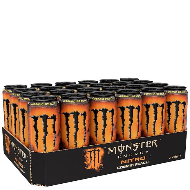24 x Monster Energy Drink 50 cl Nitro Cosmic Peach