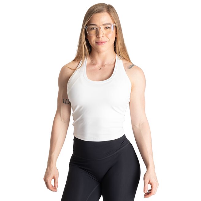 Core Crop T-Back, White