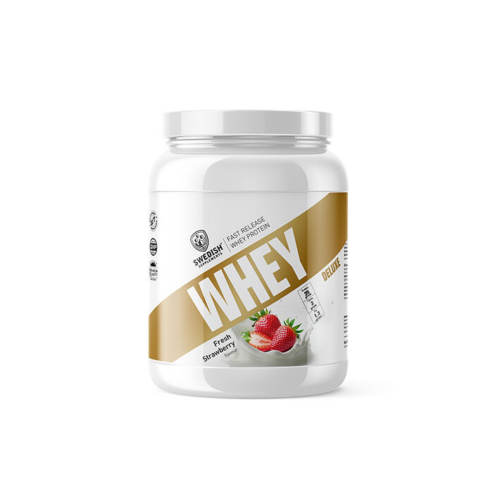 Whey Deluxe Heraproteiini 900 g Fresh Strawberry