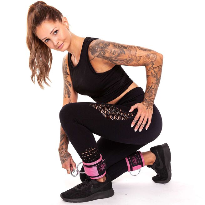 Premium Jalkahihnat pari Vaaleanpunainen