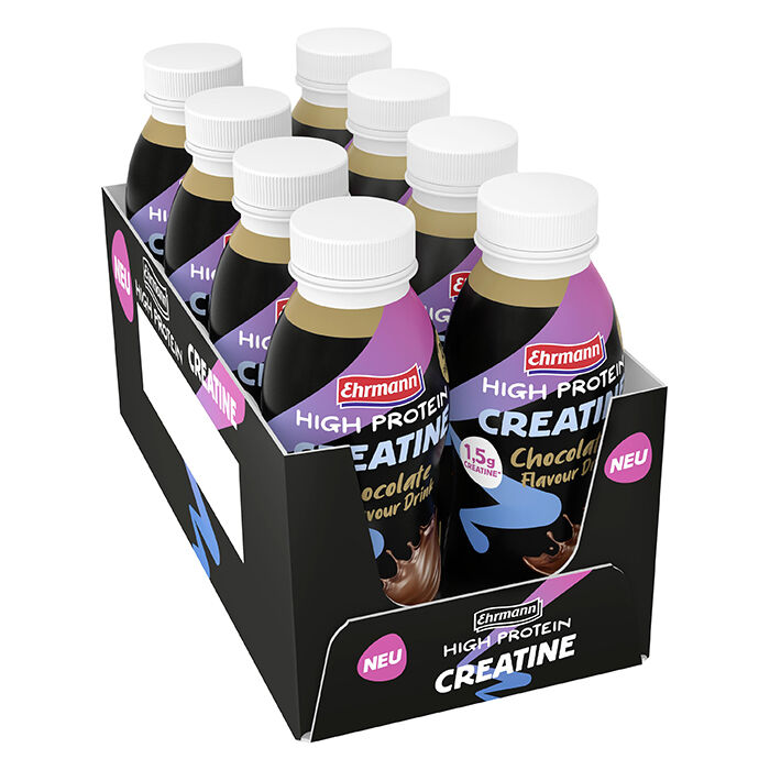 Ehrmann High Protein Creatine Proteiinijuoma Suklaa 8 x 330 ml Chocolate