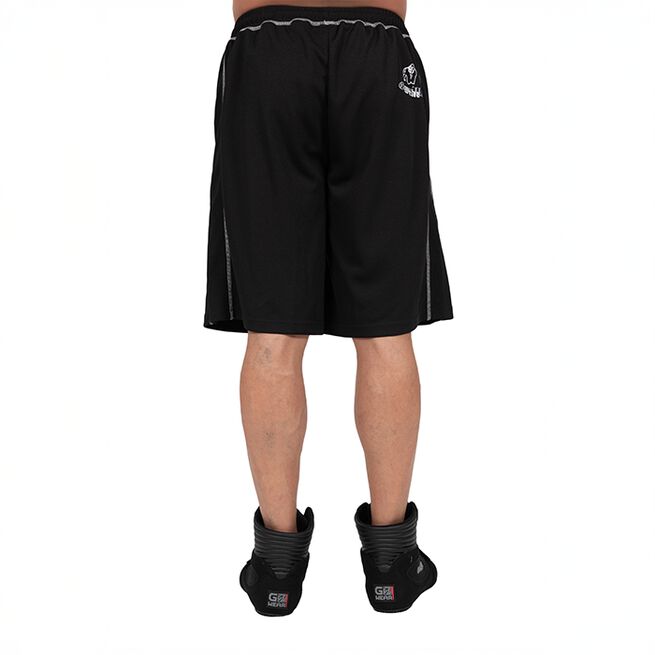Marlow Mesh Shorts Musta Harmaa
