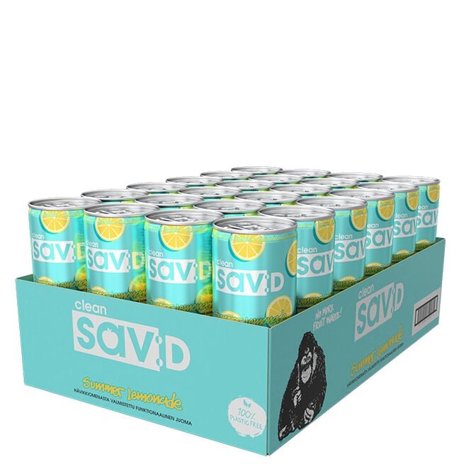 24 x Clean sav:d, 330 ml, Summer Lemonad