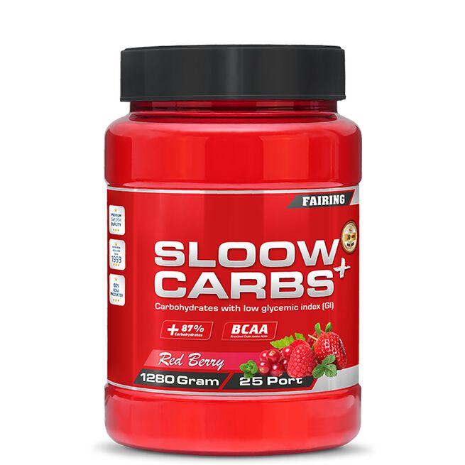 Slow Carbs+ Urheilujuomajauhe 1,28 kg Orange Lime
