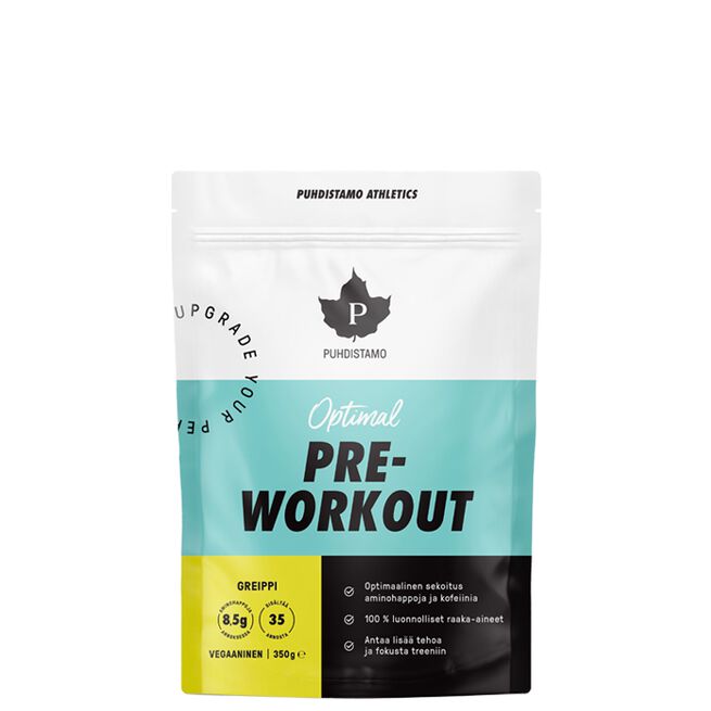 Pre-Workout, 350g Mango Raspberry (Kofeiiniton)