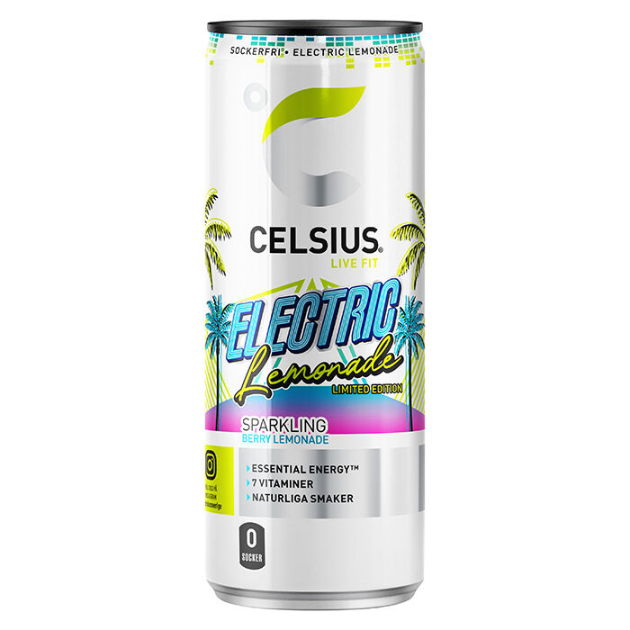 24 x Celsius Energiajuoma 355 ml Electric Lemonade
