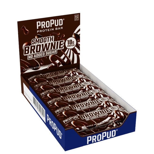 12 x ProPud Protein Bar, 55 g, Smooth Brownie 