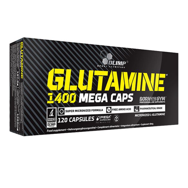 Glutamiini Mega Caps 1400 120 kapselia
