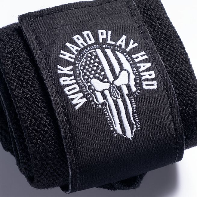 Hardcore Wrist Wraps 18 inch, Black/White