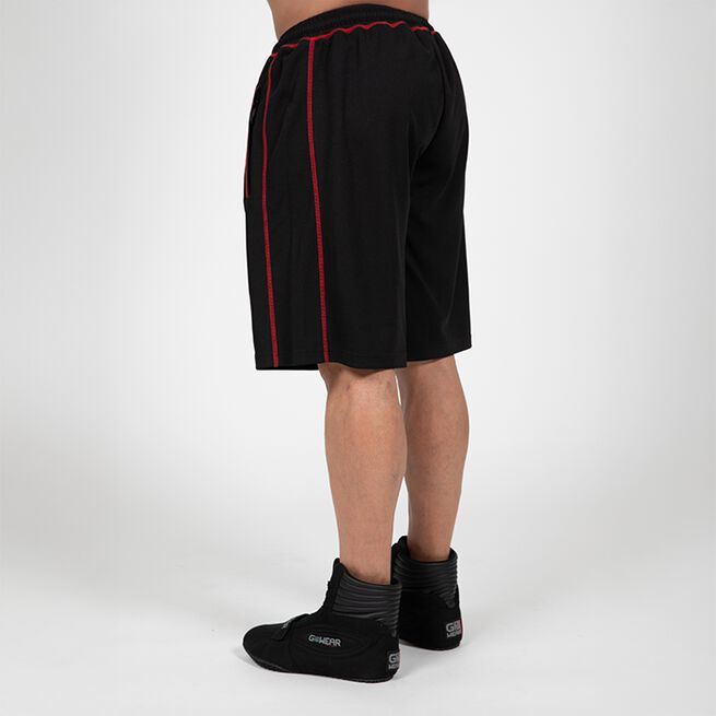 Marlow Mesh Shorts Musta Punainen