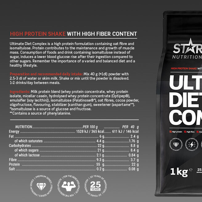 Ultimate Diet Complex Ateriankorvike 1 kg Choklad