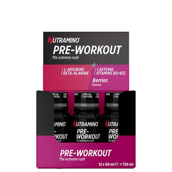 12 x Nutramino PWO Shot 60 ml Berries