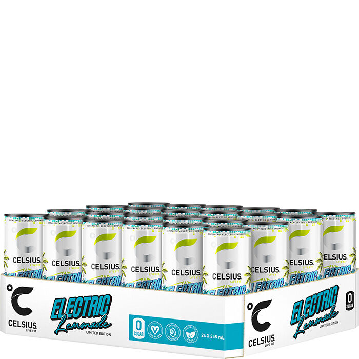 24 x Celsius Energiajuoma 355 ml Electric Lemonade
