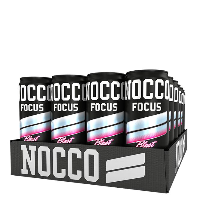 24 x NOCCO FOCUS 330 ml Raspberry Blast