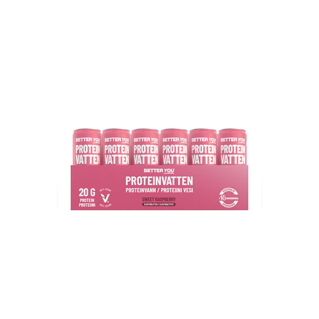 24 x Proteiinivesi Elektrolyytit 330 ml Vadelma