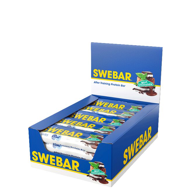 15 x Swebar Proteiinipatukka 55 g Banana Mintchocolate