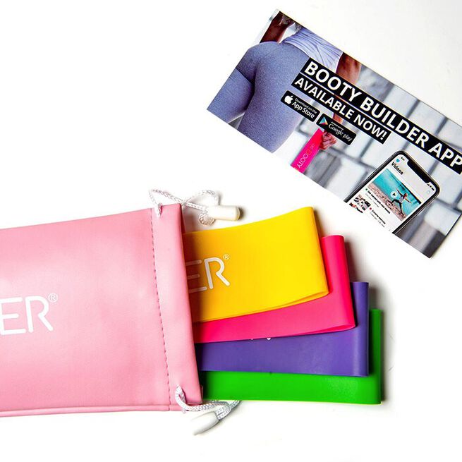 Booty Builder Minibands Pink 4-Pack