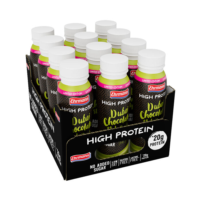 12 x Proteiinipitoinen juoma 250 ml Dubai Chocolate Style