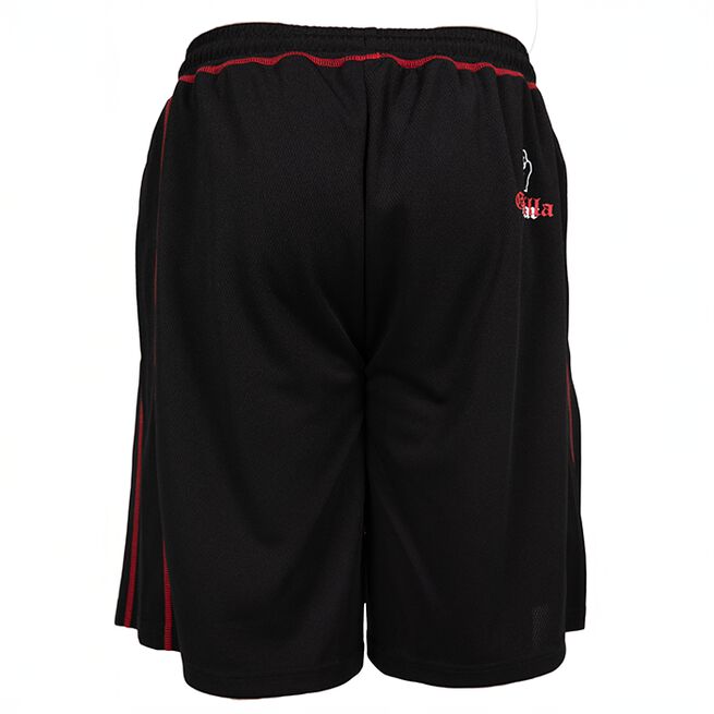 Marlow Mesh Shorts Musta Punainen