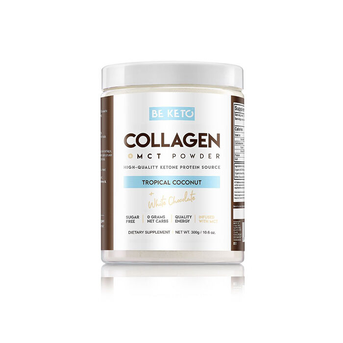 KETO Collagen +MCT 300 g Tropical Coconut & White Chocolate