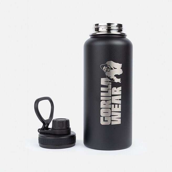 Ruostumaton Teräspullo 1000 ml Musta