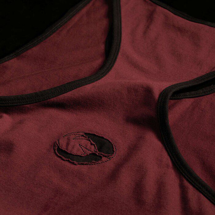 Vintage T-Back Paita Tummanpunainen