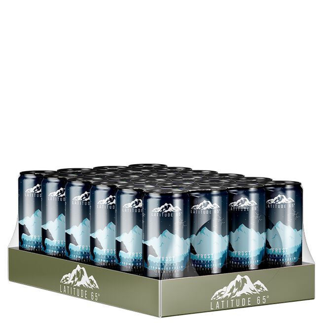 24 x Latitude 65 Energiajuoma 330 ml Frost - Lemonad